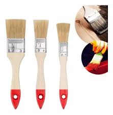 Kit 3 Pincéis para Pintura madeira Gadan